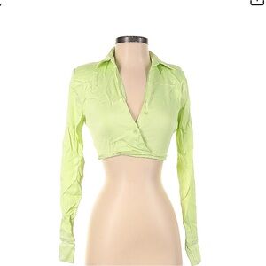 Green Zara top